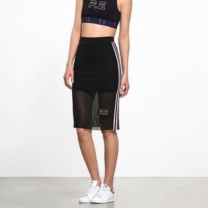 Mesh Athleisure Racing Skirt